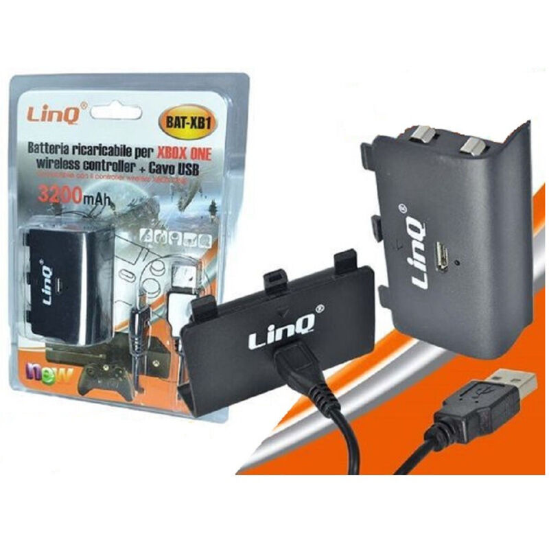 Trade Shop Traesio - Trade Shop - recarische batter für kontroller xbox one recaricabile 3200MAH usb BAT-XB1 -