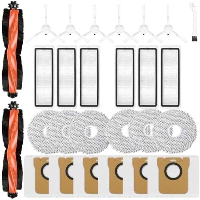 Xiaomi 27-teiliges Zubehörset – Pflege von X20+/X10+/Dreame L10s – Zuhause – 2 Bürsten, 6 Filter, 6 Seitenbürsten – Für Xiaomi/Dreame-Besitzer
