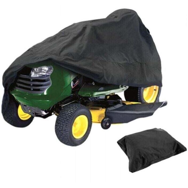 XL (183137117 cm) Gartentraktor-Abdeckung, Aufsitzmäher-Abdeckung, 210D Oxford-Gewebeplane, winddicht, regendicht, staubdicht und UV-beständig