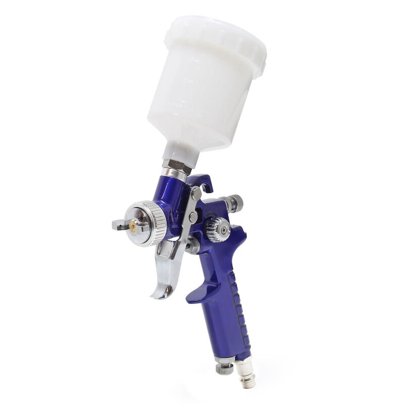 XPOtool HVLP Lackierpistole HVLP-2000, 0,5 mm Düse, 100 ml Becher, verstellbare Strahlbreite, Spritzpistole Sprühpistole Airbrushpistole