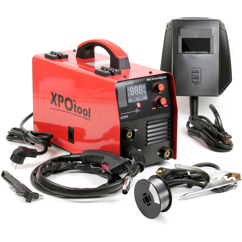 Mig Schweißgerät igbt Inverter für mig/mma Schweißen für Fülldraht und Elektroden geeignet, Elektroden Schweißgerät - Wiltec