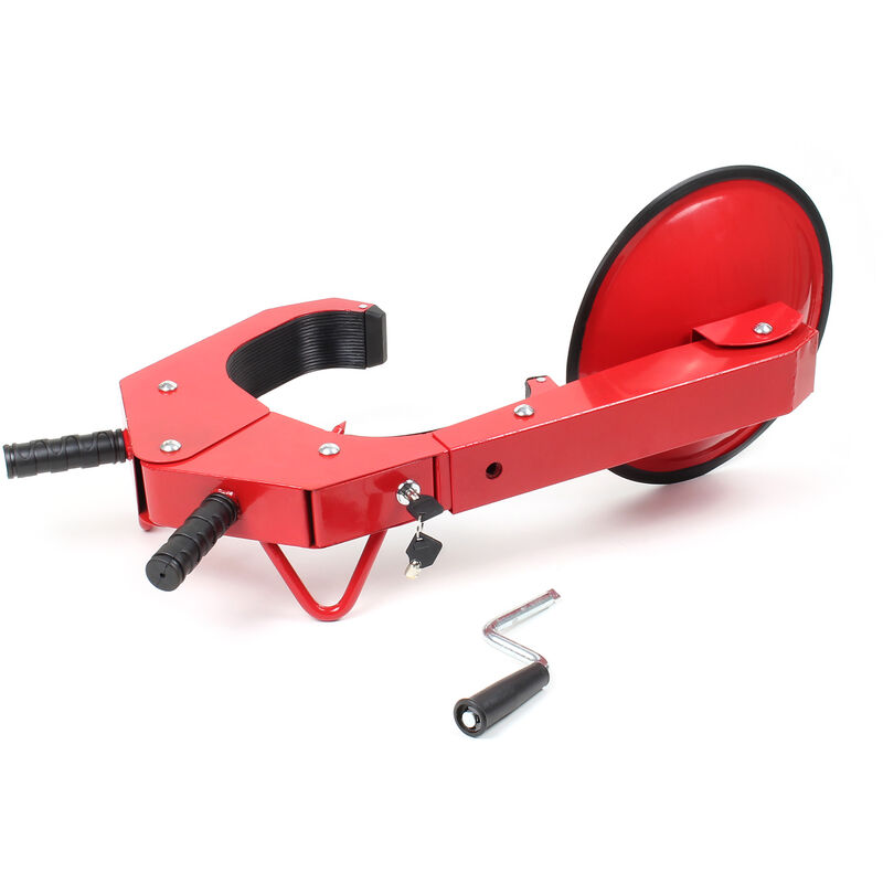 Xpotool - Wiltec Radkralle 300 x 145 x 630 mm, für Felgen 10-18', Parkkralle Reifenkralle aus Stahl zur Diebstahlsicherung, Wegfahrsperre inkl.