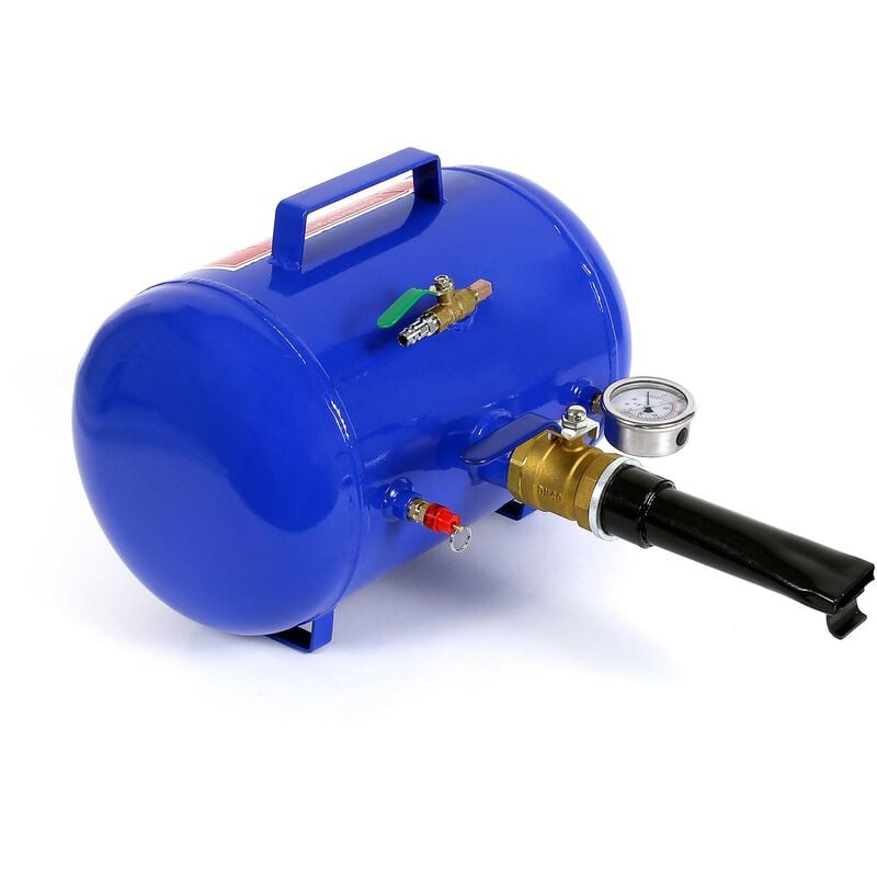 Wiltec - Reifen-Booster 19 l, Druckluft Reifenbefüller 6-8 bar Arbeitsdruck, 40 x 25,5 cm, für verschiedene Reifen, Reifenfüllkanone max. 10 bar