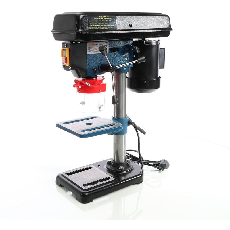 XPOtool Tischbohrmaschine 500 W, Standbohrmaschine mit Laser, 1,5-16 mm Bohrfutter und 500-2500 U/min, Säulenbohrmaschine Ständerbohrmaschine