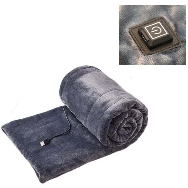 XU Heizdecke, Flanell-Heizdecke, maschinenwaschbar, 5-Volt-USB-tragbare elektrische Heizdecke, intelligentes Schnellheizthermostat – 100 × 80 cm –