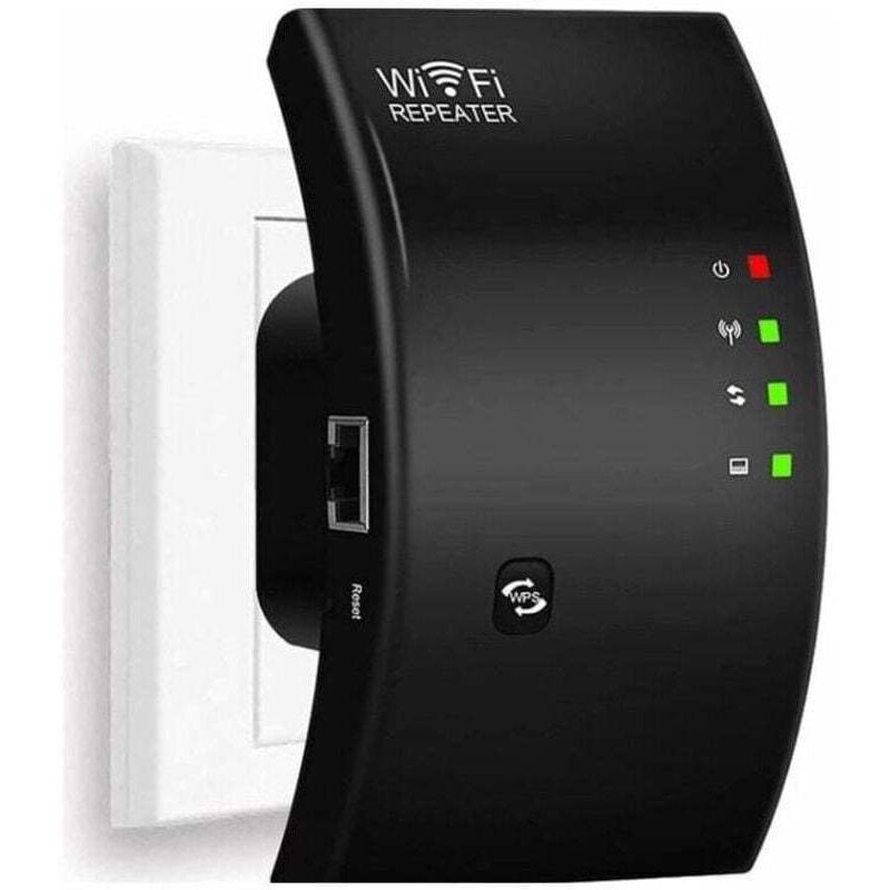 XU WLAN-Repeater, Leistungsstarker Verstärker, N300 Extender, Signalverstärker, 1 Ethernet-Anschluss, Reichweite bis zu 200 m², Einfache