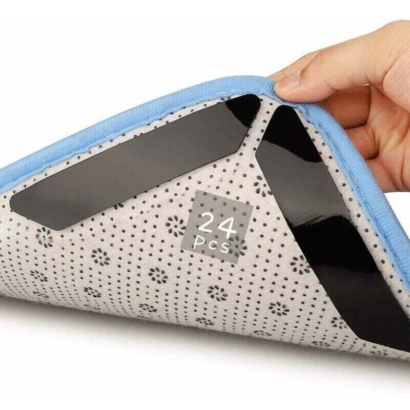 24 Stück Anti-Rutsch-Matten, rutschfeste Matten, Anti-Rutsch-Matten, selbstklebende Anti-Rutsch-Matten, selbstklebende Teppichgreifer, für Küche - XVX