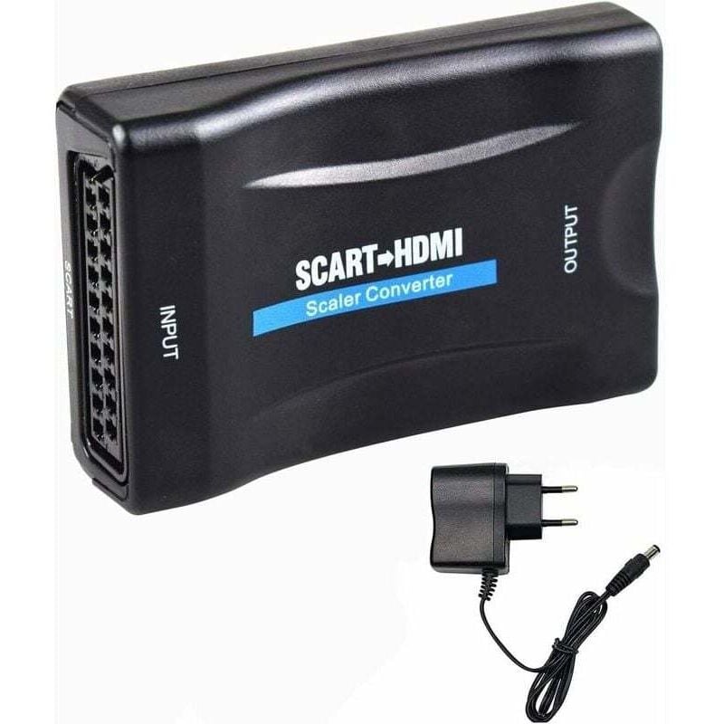 Scart-Hdmi-Adapter, Scart-zu-Hdmi-Konverter 1080p Hd, kompatibel mit Ntsc Pal für Sky Hd Blu Ray Ps3 Tv Cr - XVX