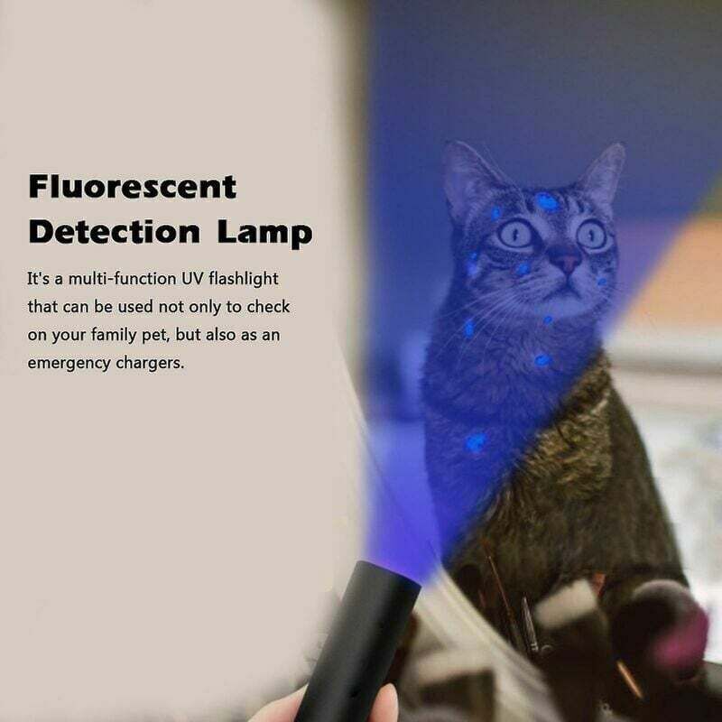UV-Ringelflechte-Lampe, 365 nm, Pilz-Testlampe, Lampe, USB-Ladelampe, UV-Lampe, Taschenlampe, Fluoreszenzerkennung, Ringelflechte-Lampe - XVX