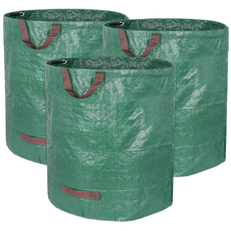 Xxl Abfallsäcke 3er Set Gartensäcke 272L Heavy Duty Gartenabfallsäcke Gartenabfallsack Heavy Duty pp Abfallsack 3er Set Gartenabfallsäcke