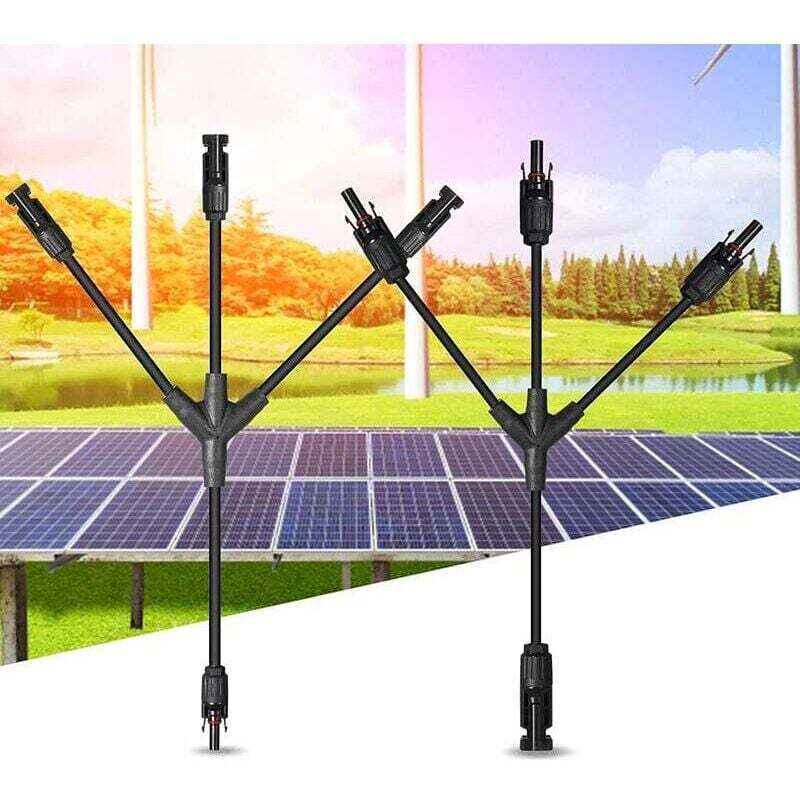 Y-förmiger 3-fach-Abzweig-Solarmodul-Kabelverbinder, Solarmodulverbinder und -armatur für Photovoltaik-Solaranlagen