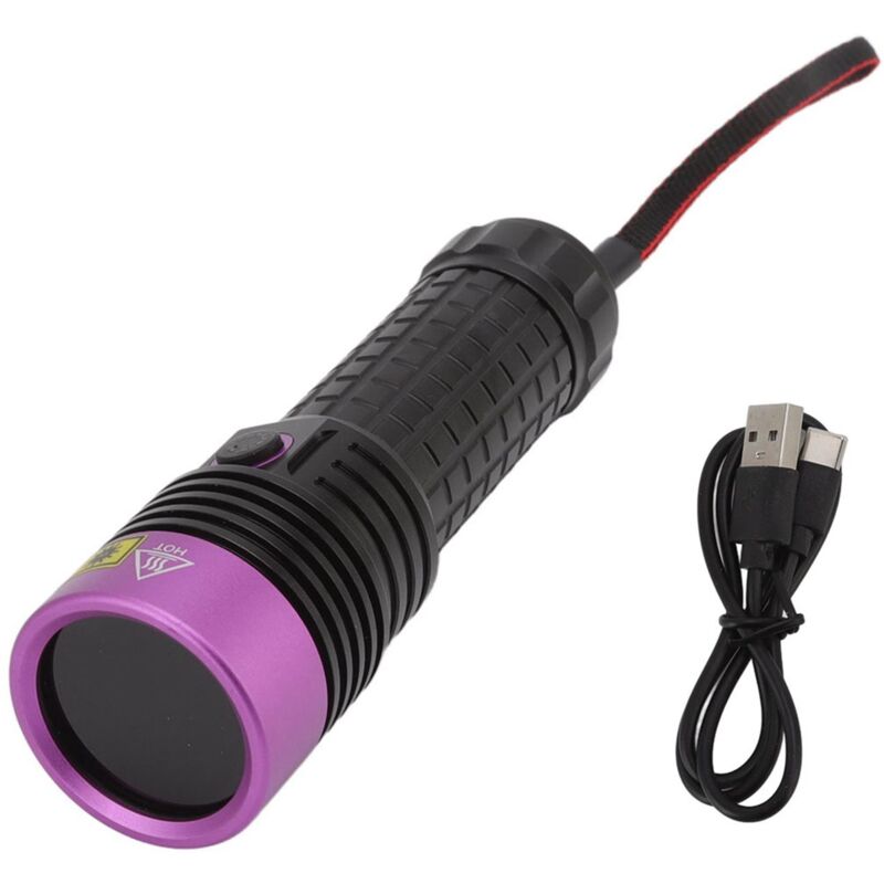 Y40 Taschenlampe Violettes Licht 365 Nm Hochleistungs-UV-Taschenlampe LED UV-Taschenlampe Schwarzlicht Haustierurin-Detektor Flecken, Geruchsdetektor.