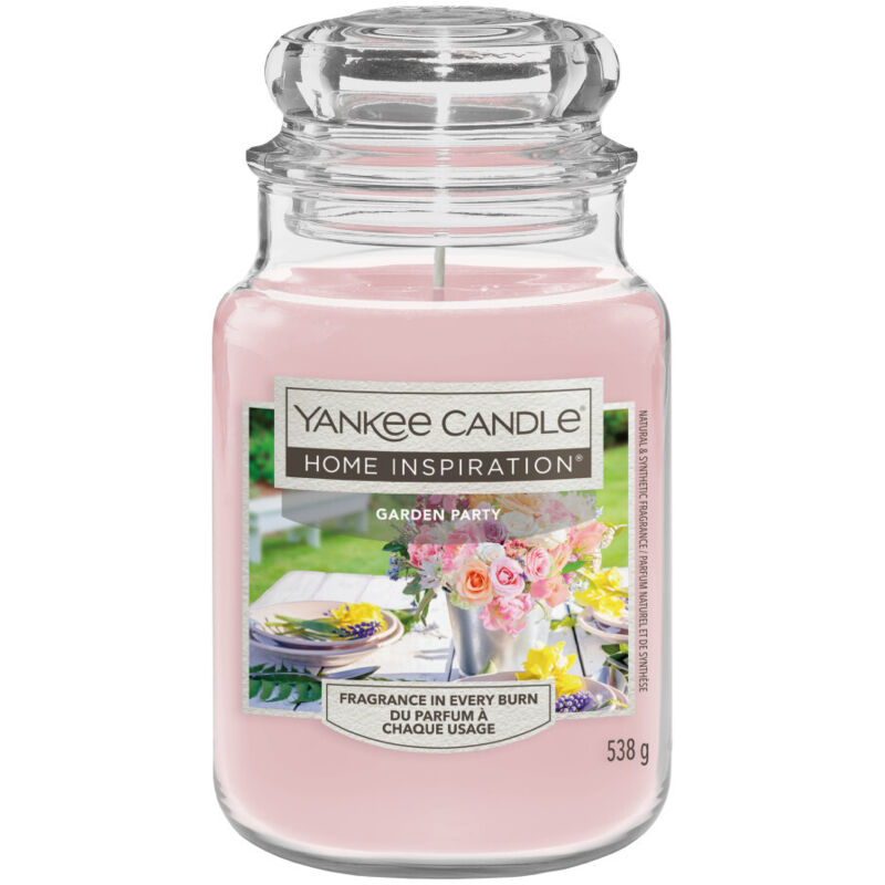 Yankee Candle Duftkerze Großes Glas Garden Party 538 g rosa Duftkerze