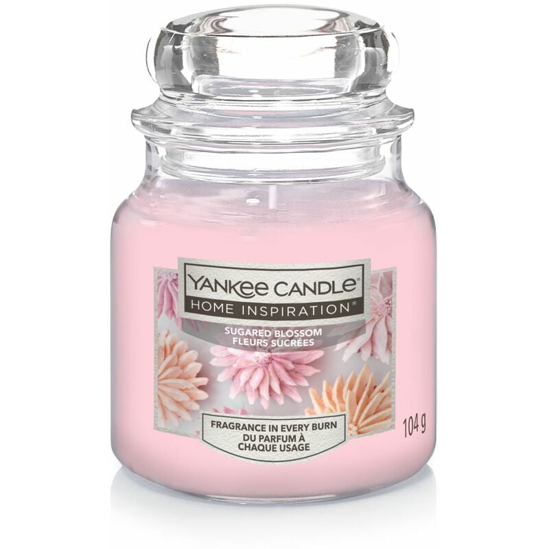 Yankee Candle Duftkerze Kleines Glas Sugared Blossom 104 g, rosa