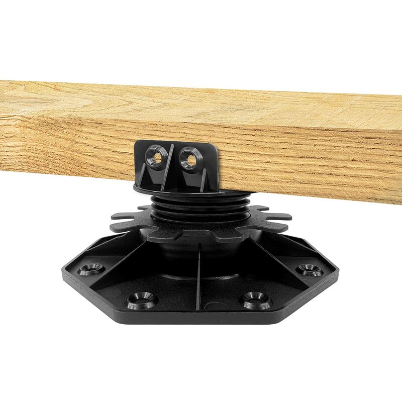 Stelzlager höhenverstellbar Stellfüße-Terrassenlager Justierbarer Balkenlager Stelzlager für Terrassendielen-Unterkonstruktion, Terrassenplatten,