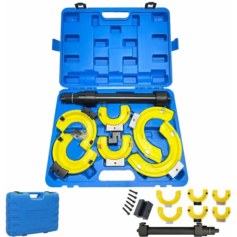 YARDIN Universal Macpherson Federspanner, Mc Pherson Federspanner Satz, McPherson Federbeinsystem Tuning Tieferlegung KFZ Werkzeug, inkl Tragekoffer