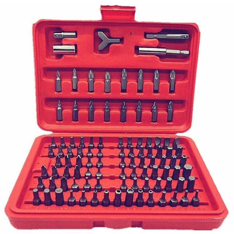 100-teiliges Akkuschrauber-Bit-Set im Koffer – - Ymyny