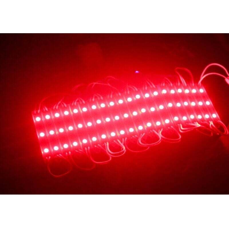 20 Stück 3 led smd 5050 5630 Modul Kalt Warm Blau Rot Grün rgb IP65 – – Rot – smd 5050 - Ymyny