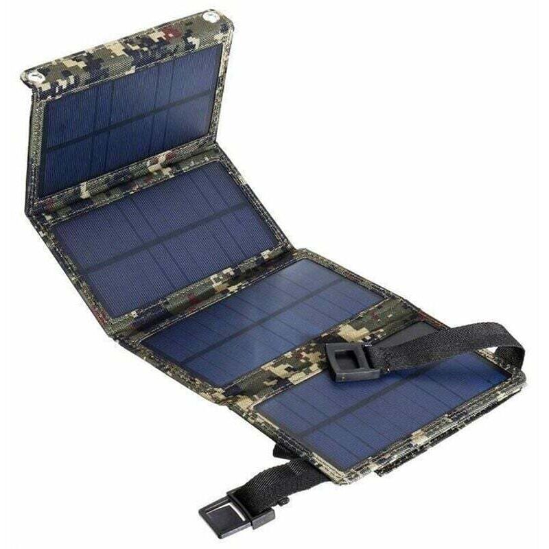 Ymyny - 20 w USB-Solarladegerät, tragbares Solarpanel-Telefonladegerät für iPhone, Android-Smartphones, iPads, Android-Tablets, faltbares Solarpanel