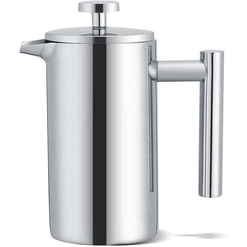 YMYNY 350 ml doppelwandige Kaffeemaschine aus Edelstahl, French Press-Kaffeemaschine mit Filter