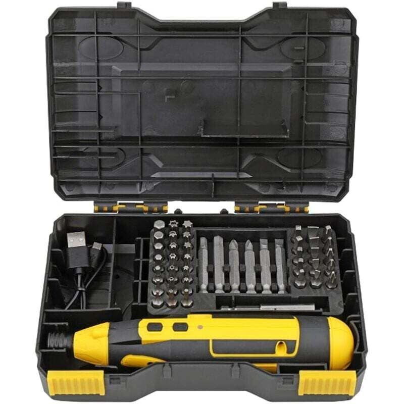 Akkuschrauber, wiederaufladbares 4-V-Lithium-Ionen-Bohrschrauber-Reparaturwerkzeug - Ymyny