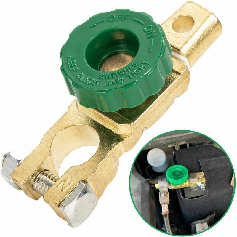 Autobatterie-Schnelltrennschalter, Batterietrenn-/Ausschalter, Batterie-Hauptschalter für Boot, Auto, lkw, Wohnmobil, Wohnmobil, Traktor, 13 thirteen