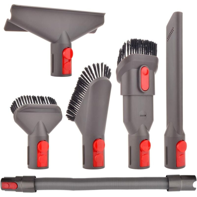Bürstenspitzen-Aufsatzset mit einziehbarem Schlauch für Dyson V7 V8 V10 V11 V11 SV10 SV11 SV14 Staubsauger, Schnellverschluss-Reinigungswerkzeug-Set