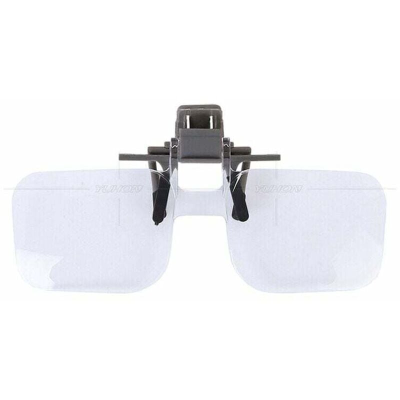 YMYNY Clip-on-Lupenbrille, 2X hochklappbare Lesebrille für Senioren, Frauen und Männer zum Lesen