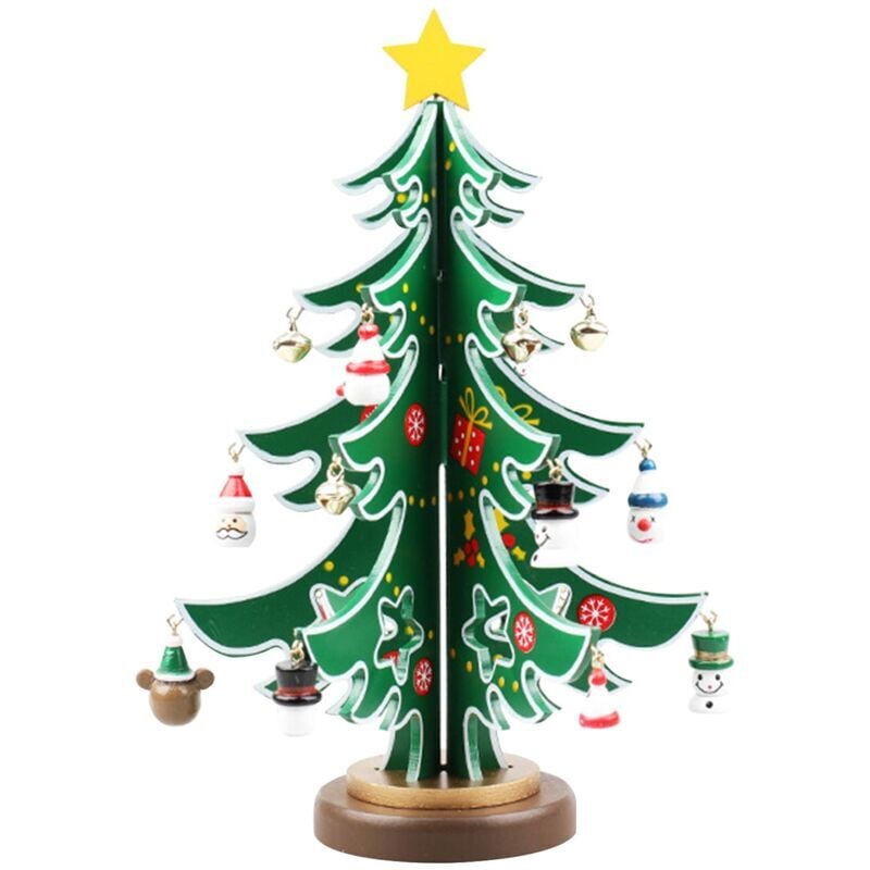 DIY-Weihnachtsbaum-Set aus Holz, kreativer Miniatur-Weihnachtsbaum, Festival-Dekorationen, Party-Weihnachtsbaum, Tischdekor für Feiertage, Festivals,