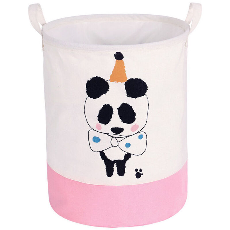 YMYNY Faltbarer, wasserdichter Wäschekorb für Babys, Aufbewahrungskorb für schmutzige Kleidung, Wäschesack, runder Aufbewahrungseimer aus Stoff für