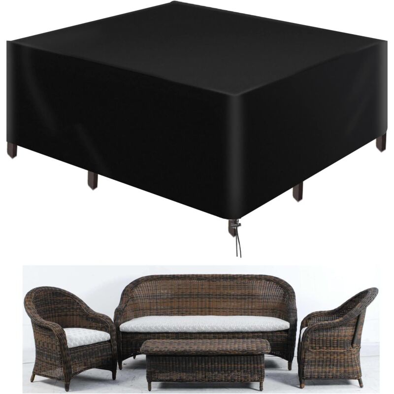 Gartenmöbel-Abdeckungen, 420D Oxford-Gewebe-Abdeckung, wasserdicht, UV-beständig, Abdeckung für Gartenmöbel (230 x 165 x 80 cm) - Ymyny