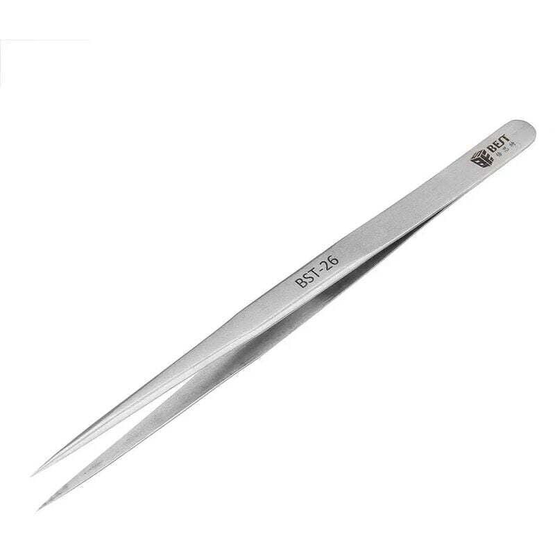 YMYNY High-End-Präzisionspinzette, rutschfest und hochbelastbar, harte, gerade Pinzette