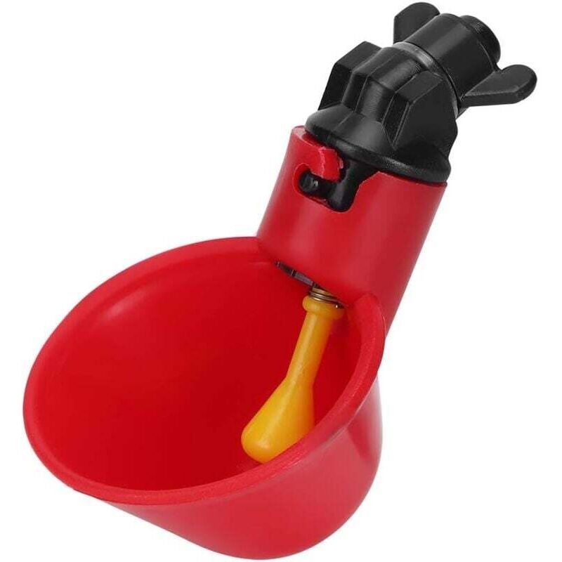 YMYNY Hühnertränke, 10er-Pack, automatischer Geflügel-Wasserspender mit Tränkebechern für Hühnerstall, Hühner, Ente, Geflügeltränke