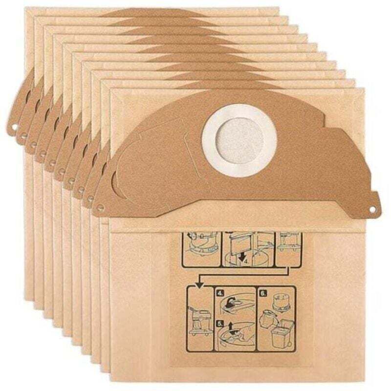 YMYNY Kärcher Staubsaugerbeutel, 15 Beutel für Kärcher WD2 MV2 6.904-322.0 WD 2.200 WD2250 A2004 A2054 A2099 Staubsauger, Ersatz für Kärcher