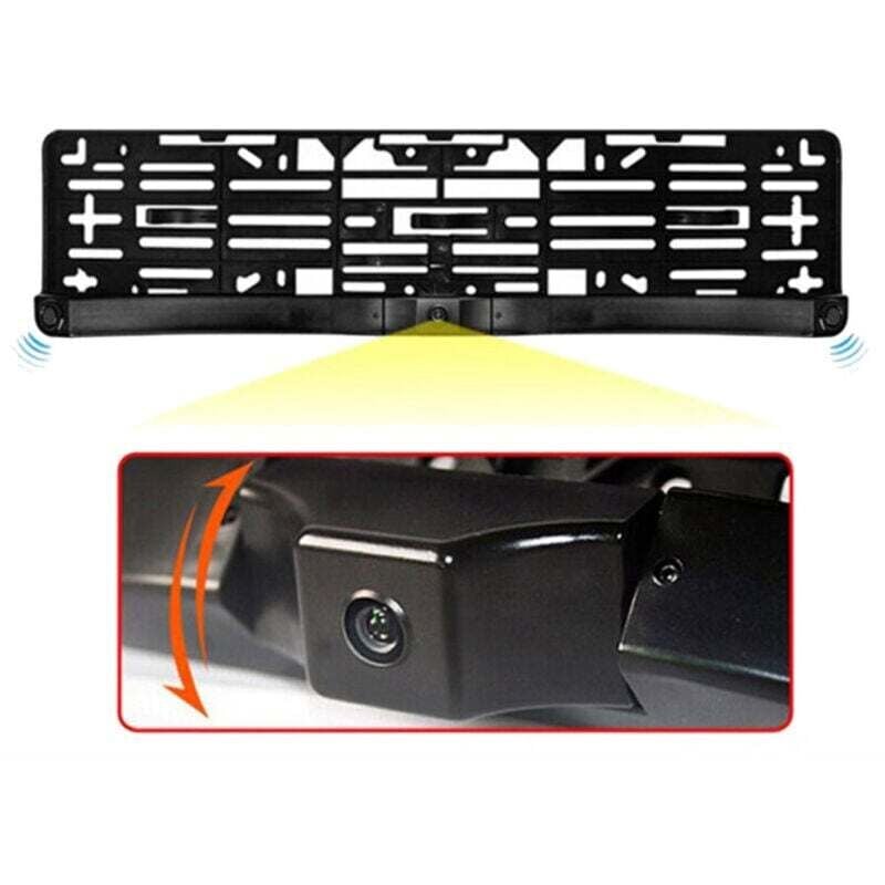 Kennzeichenhalter mit Kamera Rückfahrset Kennzeichenhalter Kamera 2 Sensoren - - Ymyny