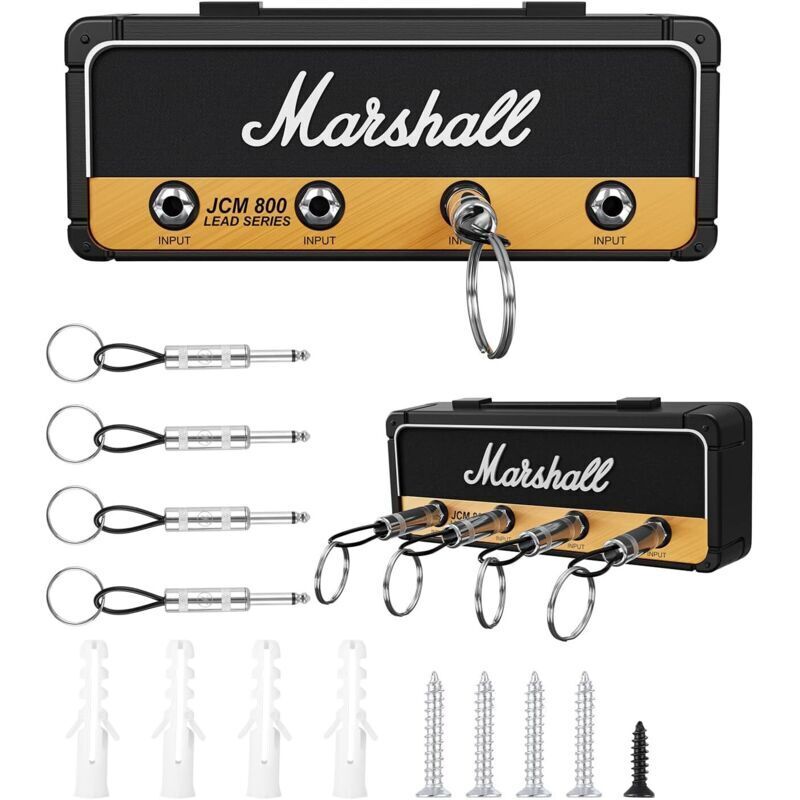 YMYNY Keyboard-Wand-Schlüsselanhänger, JCM800 Retro-Gitarren-Schlüsselanhänger mit 4 Schlüsselringen, Geschenk für Musikliebhaber