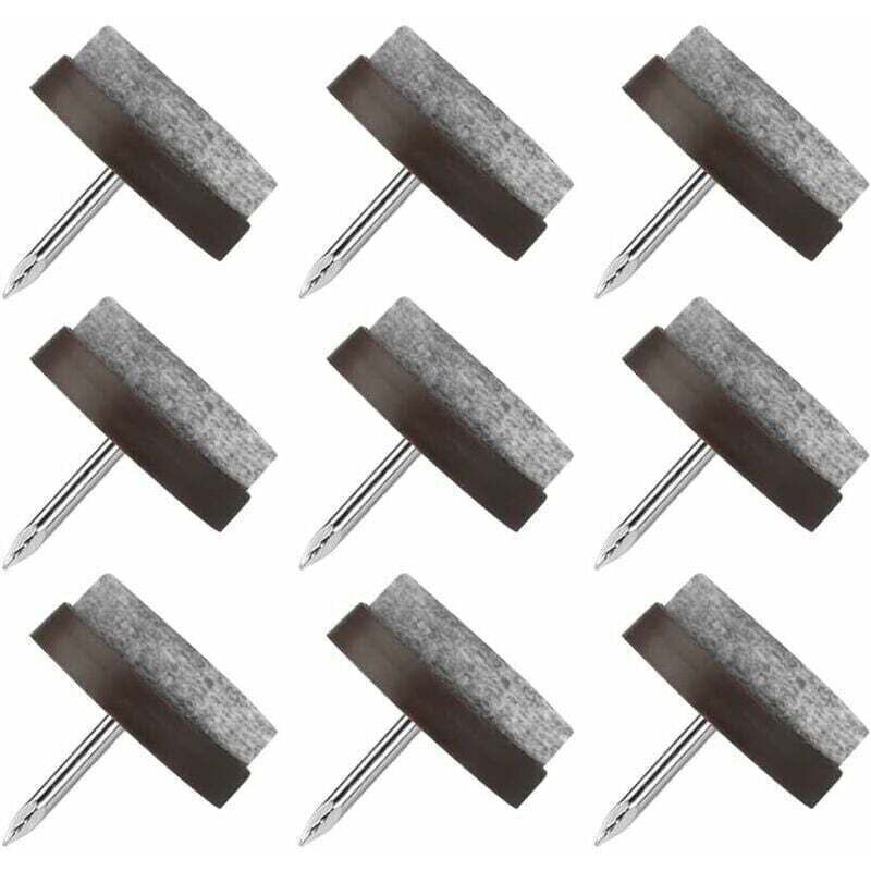 YMYNY Nagel-Stuhlpolster, 80 Stück Nagel-Möbelpolster, 22 mm runde Stuhlpolster, Filz-Möbelpolster für Tischstuhlbeine, Möbelschutz