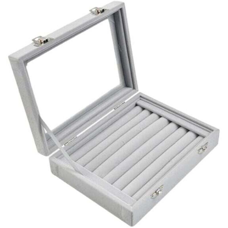 YMYNY Ohrring-Aufbewahrungsbox, kleine Reise-Aufbewahrungsbox für Ringe, Ohrringe usw., Aufbewahrungsbox für Ohrringe aus Samt