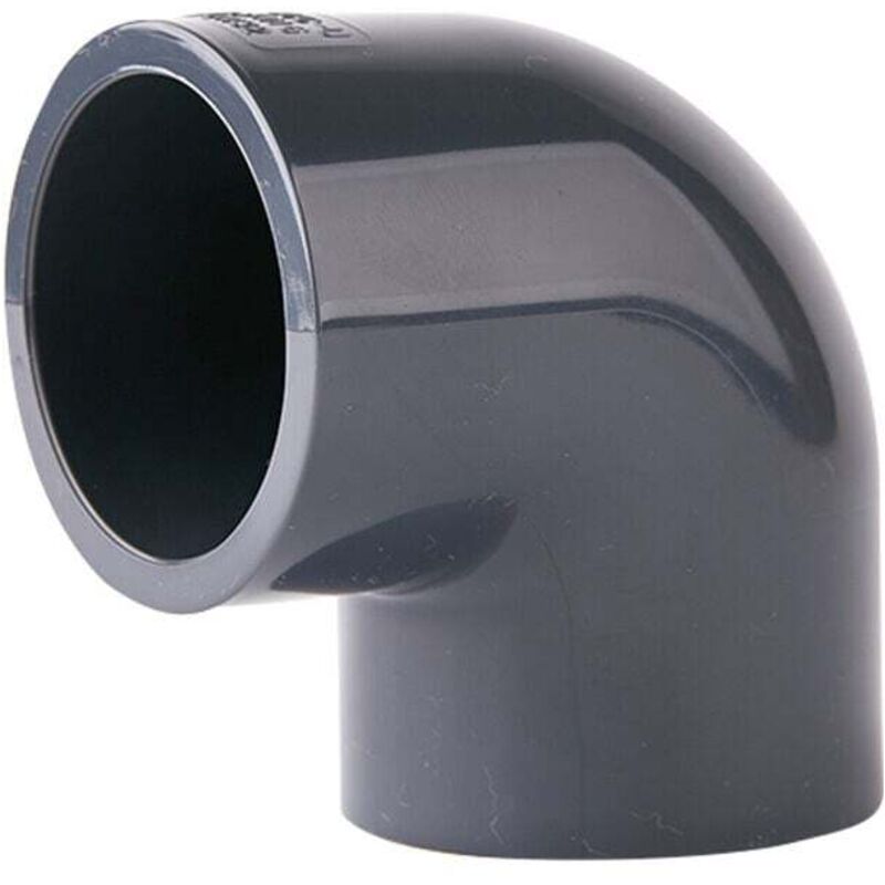 Ymyny - pvc Winkel pvc Fitting 90° 50mm - Rohrzubehör, DN40 (2 Stück)