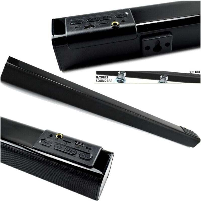 Soundbar Bluetooth Soundbar Kabellos 5wx2 Wiederaufladbare Fernbedienung Q-yx801 - - Ymyny