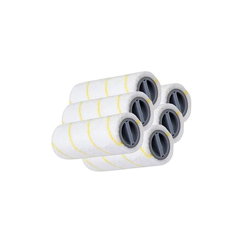 Staubsauger-Ersatzteile, Hartbodenreiniger-Rollenbürste, Reinigungsrolle, passend für karcher FC3 FC5 Akku-Staubsauger, 3 Paar Staubsauger-Zubehör