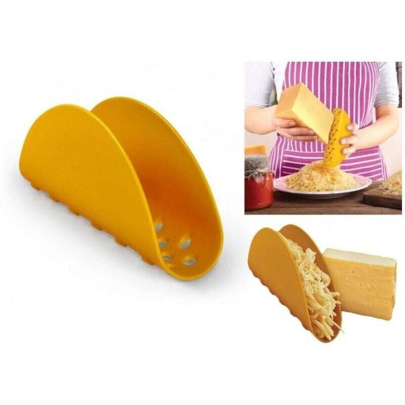 Taco-förmige Reibe, Taco-Reibe, Käse- und Gemüsereibe aus Kunststoff - - Ymyny
