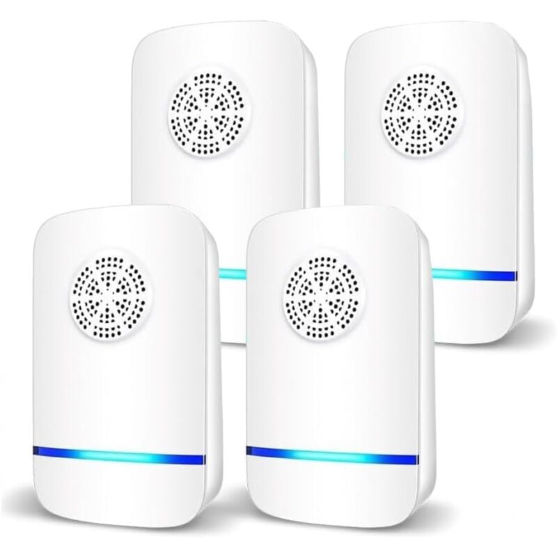 Ymyny - Ultraschall-Mäuseabwehr, 4er-Pack, Anti-Ratten, geräuschlos, ungiftig, wirksam gegen Mäuse und Ratten, keine Strahlung,