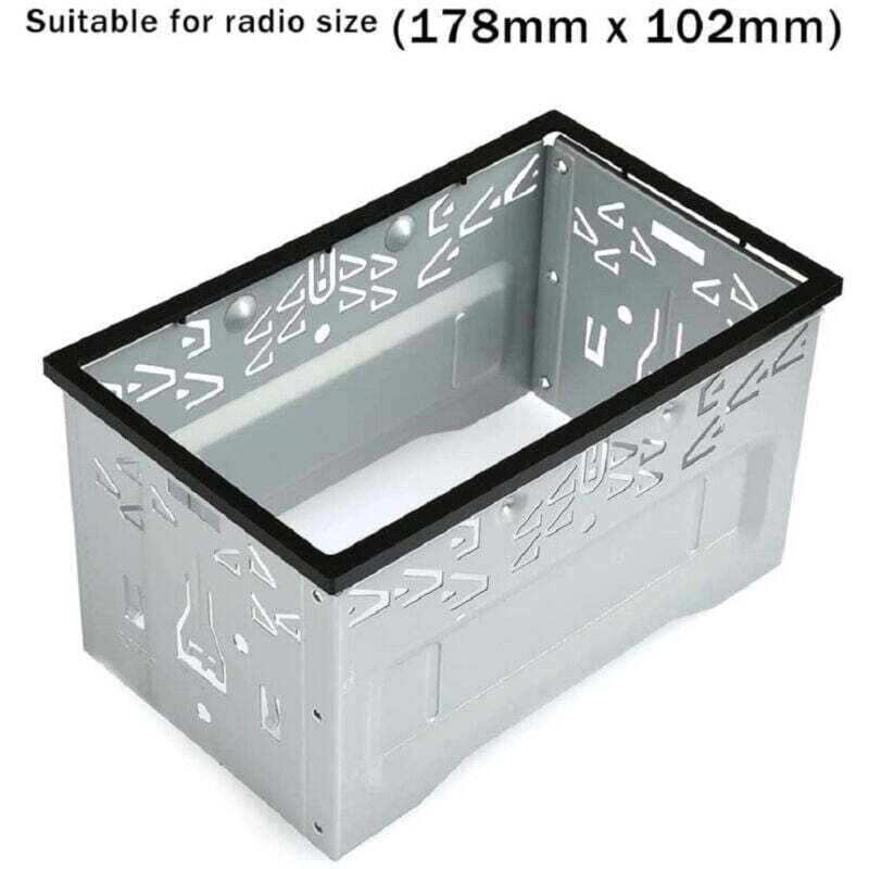 YMYNY - Universal 2 Din Metall Autoradio Einbaurahmen GPS DVD Player Auto -