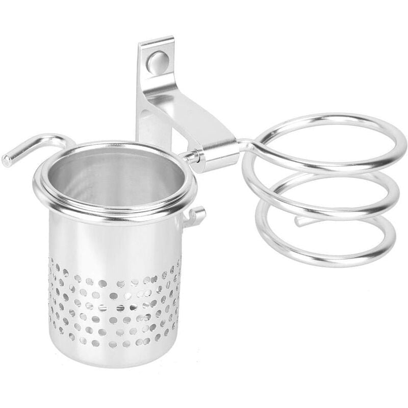 Wandmontierter Aufbewahrungskorb für Haartrockner, Glätteisen, Haartrocknerhalter für das Badezimmer (c7) - Ymyny