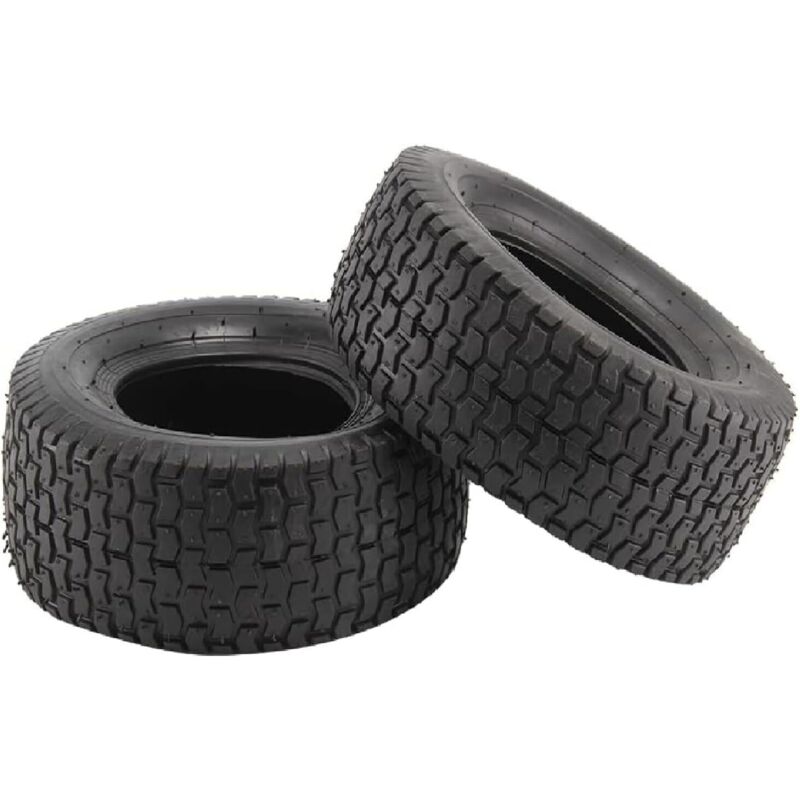 Youyijia 2 Stück Rasenmäherreifen 12x5.00-6, Schlauch Aufsitzrasenmäher Reifenmantel für Rasentraktor Aufsitzmäher