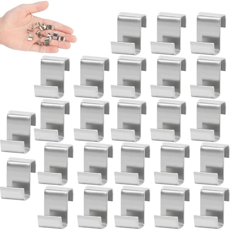 Z-Clips für Gewächshaus, Glasscheiben, Gewächshaus-Clips für Glas, Edelstahl, Gewächshaus, Z-Clips, Gewächshaus, Fenster-Clips,