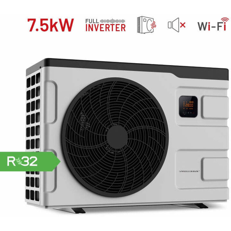 Zealux 7,5 kW INVERBOOST Elite Pool-Wärmepumpe - Einzel