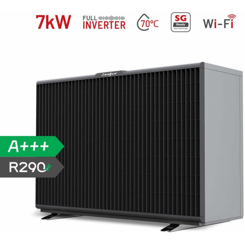 Zealux Inverboost Plus R290 7kW Luftquellen-Wärmepumpe Monoblock - Inverboost Multifunktionale ASHP Warmwasserbereitung