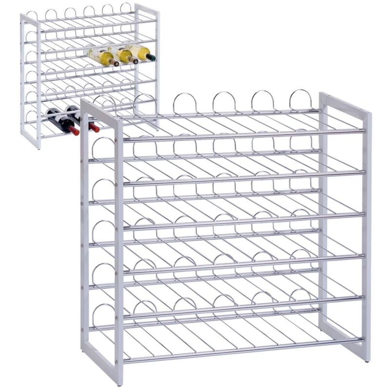 Zeller - Weinregal, Metall verchromt